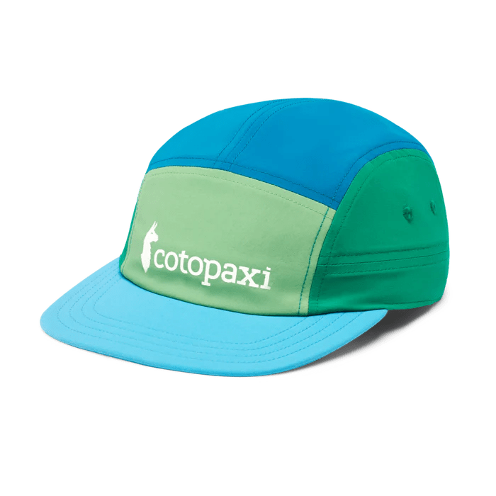 Load image into Gallery viewer, Kelp/Poolside Cotopaxi Tech 5 Panel Hat COTOPAXI
