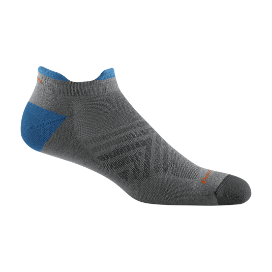 Grey / MED Darn Tough Coolmax Run No Show Tab Ultra Lightweight Running Sock - Men's Darn Tough