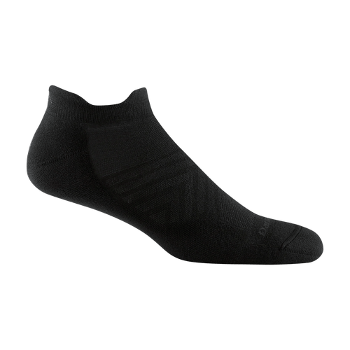 Black / MED Darn Tough Coolmax Run No Show Tab Ultra Lightweight Running Sock - Men's Darn Tough