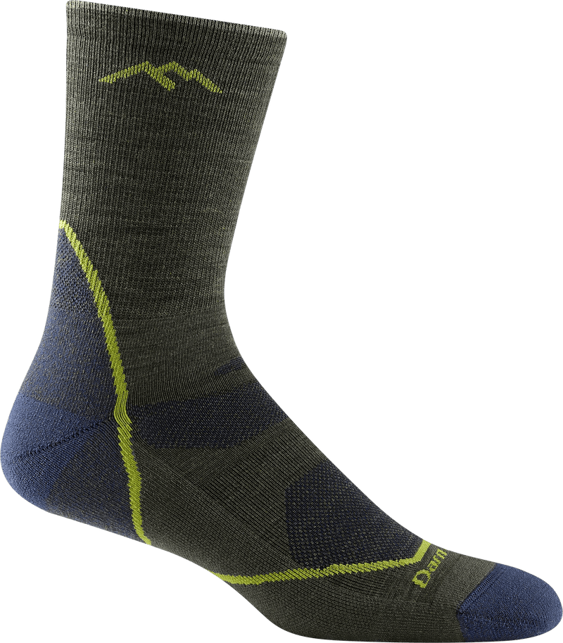 Load image into Gallery viewer, Forest / MED Darn Tough Men&#39;s Light Hiker Micro Crew Sock Darn Tough
