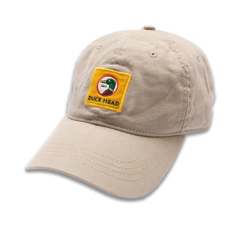 Load image into Gallery viewer, Khaki Duck Head Gold Patch Canvas Hat DUCK HEAD
