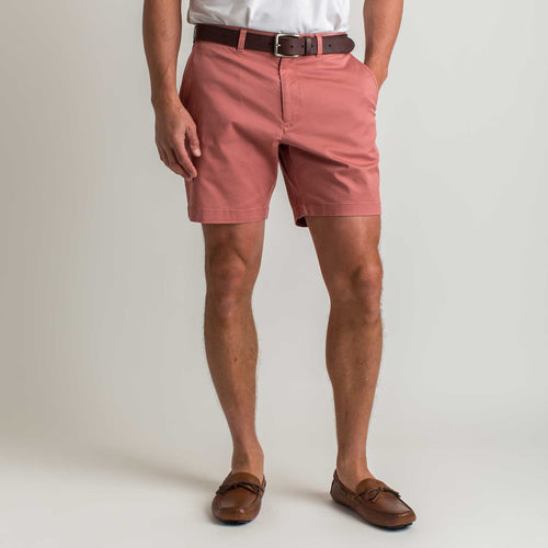 Weathered Red / 30 Duck Head Men's 7 inch Gold School Chino Shorts DUCK HEAD
