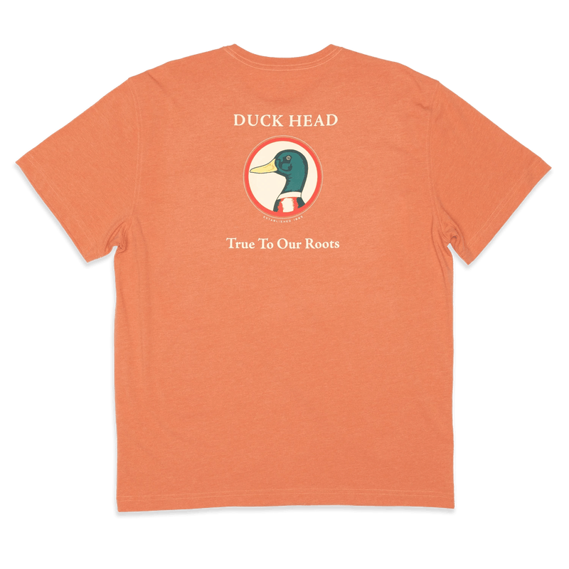 Load image into Gallery viewer, Apricot Brandy Heather / SM Duck Head True to Our Roots Short-Sleeve T-Shirt - Men&#39;s DUCK HEAD
