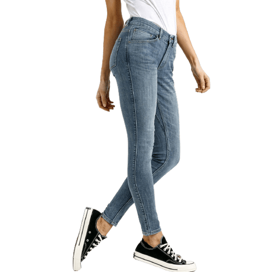 Duer Women's Performance Skinny Jeans in Aged Light Stone DUER