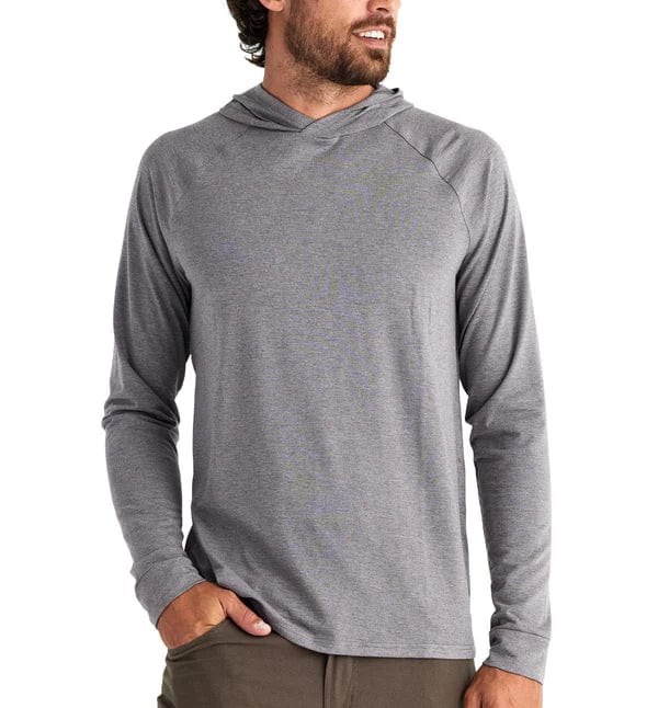 Load image into Gallery viewer, Heather Graphite / SM Free Fly Bamboo Flex Hoody - Men&#39;s Free Fly
