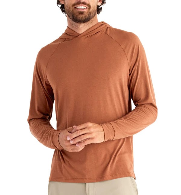 Load image into Gallery viewer, Desert Sand Red / SM Free Fly Bamboo Flex Hoody - Men&#39;s Free Fly

