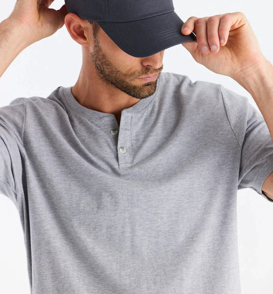 Free Fly Bamboo Heritage Short Sleeve Henley -  Men's Free Fly