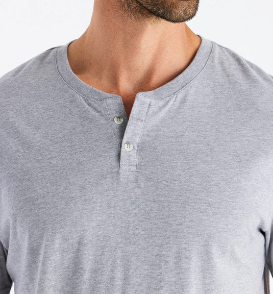 Free Fly Bamboo Heritage Short Sleeve Henley -  Men's Free Fly