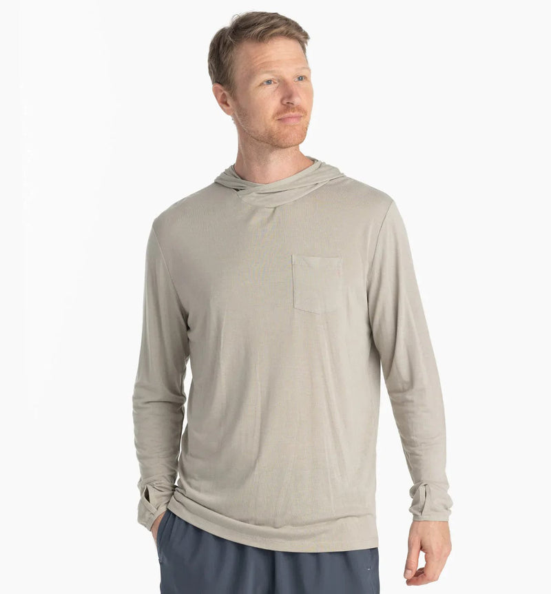 Load image into Gallery viewer, Sandstone / SM Free Fly Bamboo Lightweight Hoodie - Men&#39;s Free Fly
