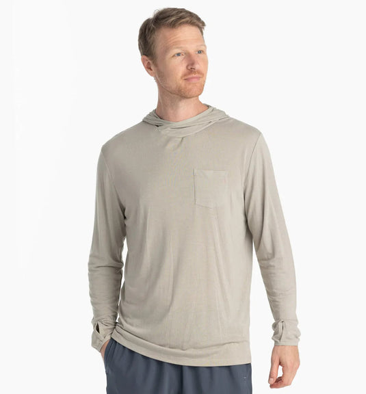 Sandstone / SM Free Fly Bamboo Lightweight Hoodie - Men's Free Fly