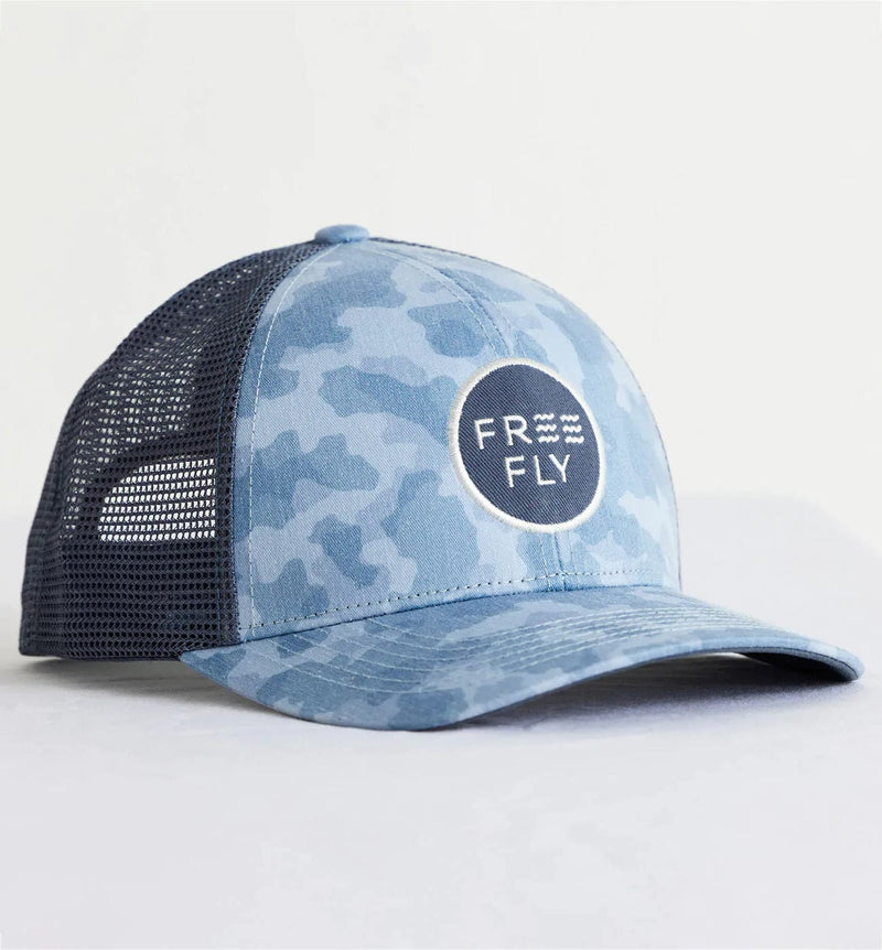 Load image into Gallery viewer, Clearwater Camo Free Fly Camo Trucker Hat - Men&#39;s Free Fly

