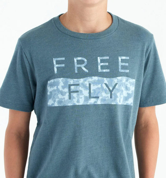 Free Fly Clearwater Camo Tee - Youth Free Fly