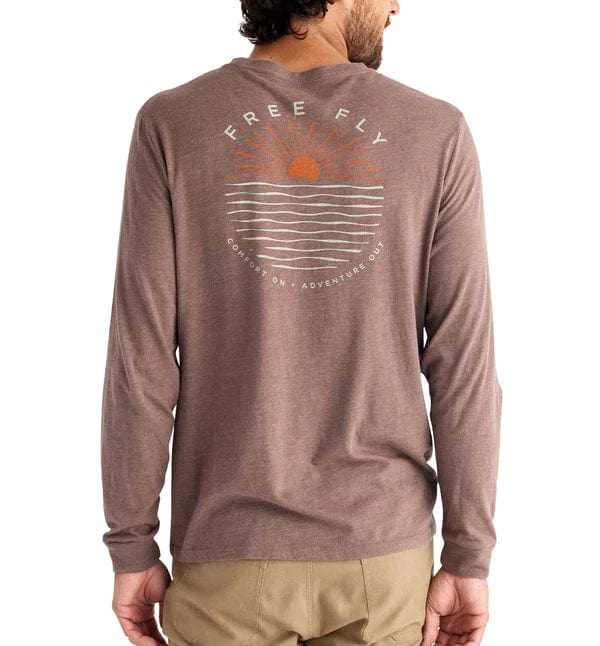 Load image into Gallery viewer, Heather Mustang / SM Free Fly Daybreak Long Sleeve - Men&#39;s Free Fly

