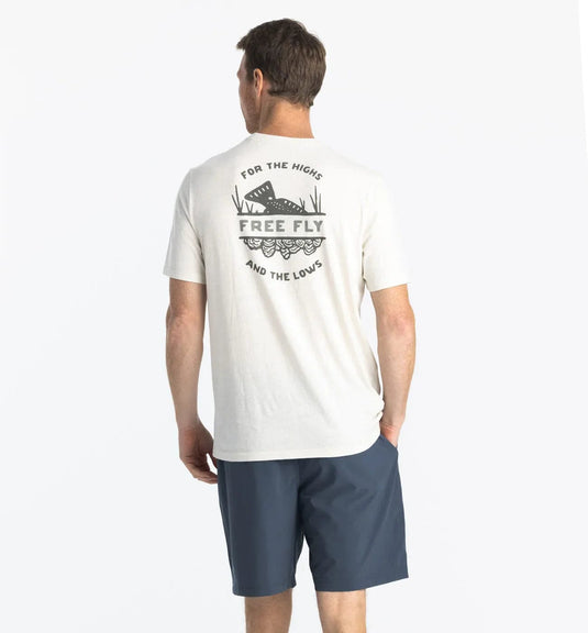 Free Fly Highs And Lows Tee - Men's Free Fly