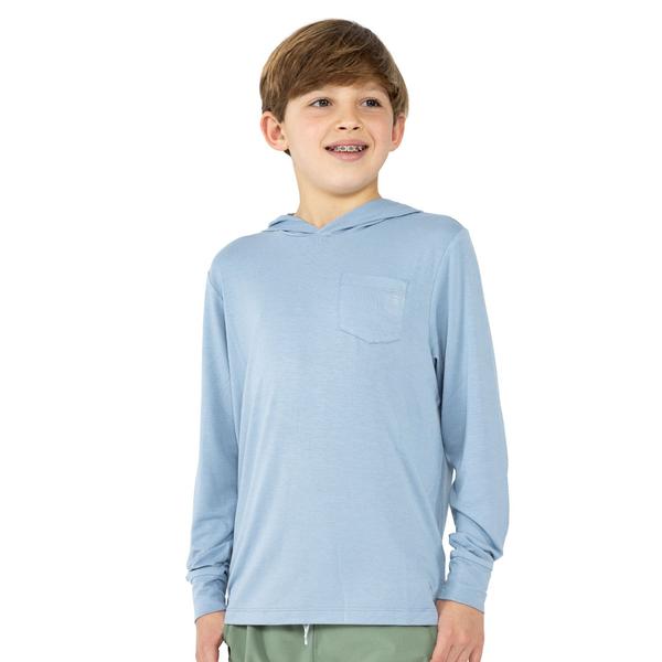 Load image into Gallery viewer, Cays Blue / Youth SM Free Fly Kids&#39; Shade Hoody Free Fly
