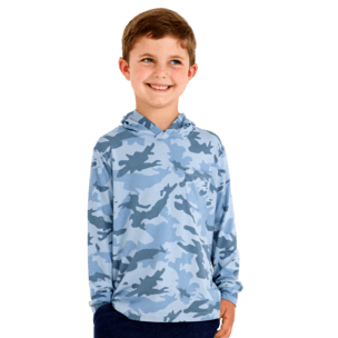Load image into Gallery viewer, Water Camo / 2T Free Fly Little Kids&#39; Bamboo Shade Hoody Free Fly
