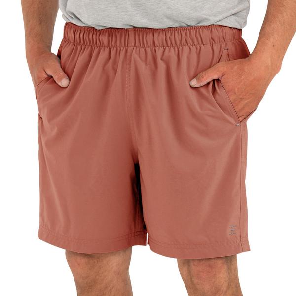 Load image into Gallery viewer, Adobe Red / SM Free Fly Men&#39;s 6 inch Breeze Shorts Free Fly

