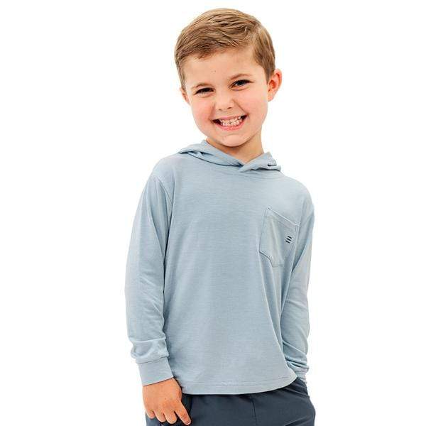 Load image into Gallery viewer, Cays Blue / 2T Free Fly Toddler&#39;s Bamboo Shade Hoody Free Fly
