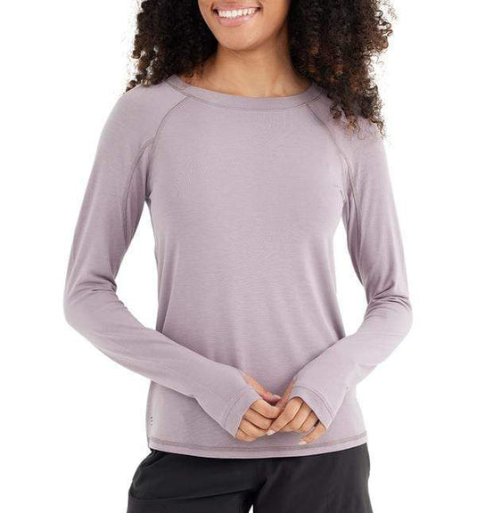 Purple Sage / SM Free Fly Women's Bamboo Midweight Long Sleeve Crew Shirt Free Fly