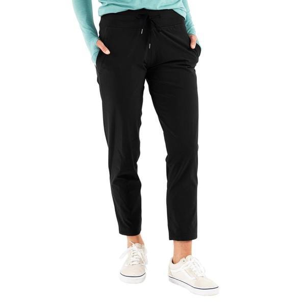 Load image into Gallery viewer, Black / XS Free Fly Women&#39;s Breeze Cropped Pants Free Fly
