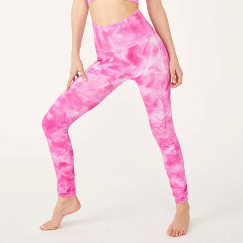 Vivacious Violet / MED/LRG Free People Women's Good Karma Tie Dye Leggings FREE PEOPLE