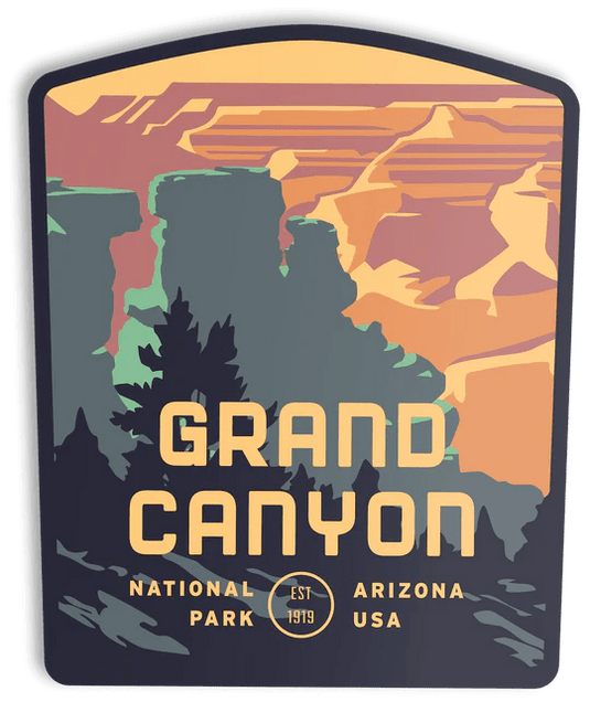Grand Canyon South Rim Sticker The Landmark Project