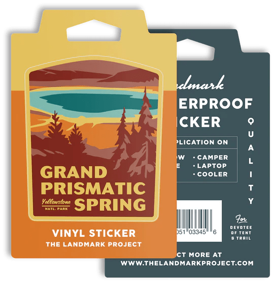 Load image into Gallery viewer, Grand Prismatic Spring Sticker The Landmark Project
