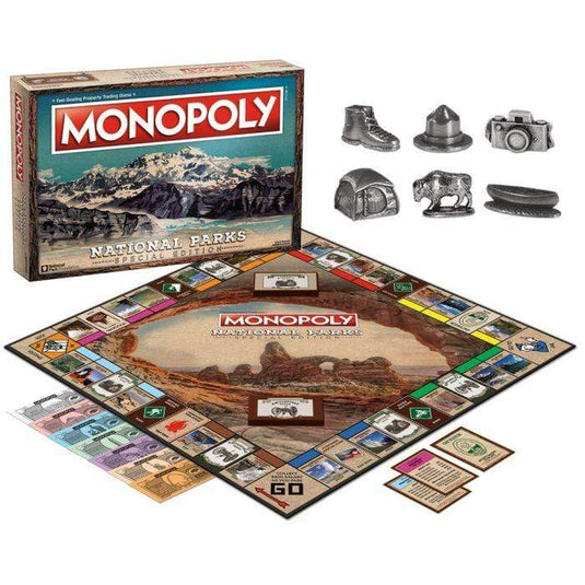 Hasbro National Parks 2 Monopoly Board Game Liberty Mountain Sports