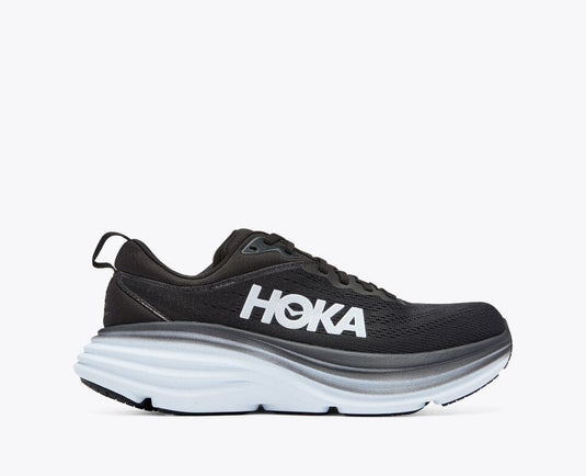 HOKA Bondi 8 Wide Black | White - Women's Hoka