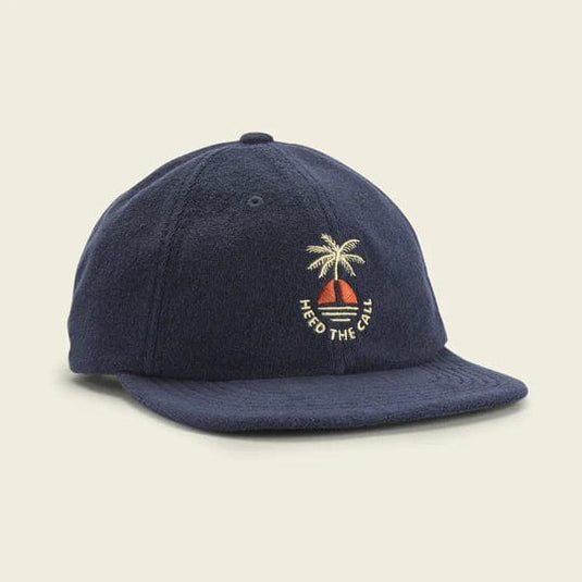 Navy Howler Bros Sunset Palm Terry Strapback Hat Howler Bros