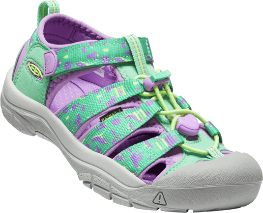 Keen Big Kids' Newport H2 Sandals in Katydid/African Violet KEEN FOOTWEAR
