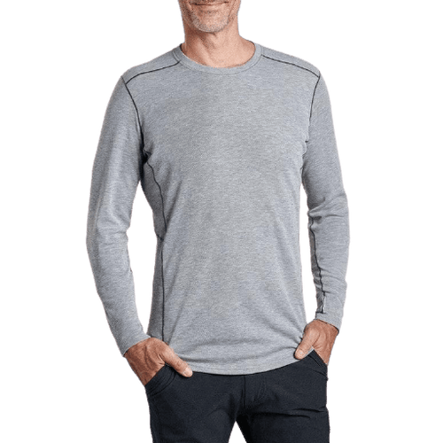 Ash / MED Kuhl Men's Akkomplice Krew Base Layer Top Kuhl