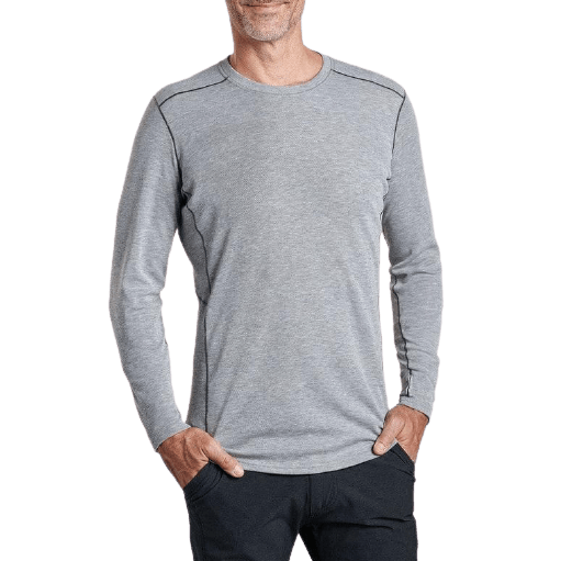 Ash / MED Kuhl Men's Akkomplice Krew Base Layer Top Kuhl