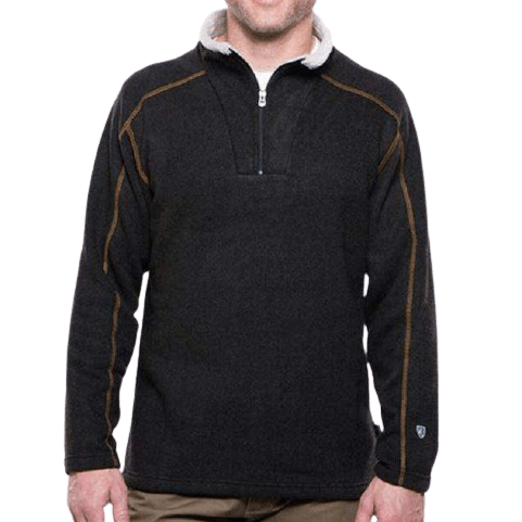 Charcoal / MED Kuhl Men's Europa 1/4 Zip Pullover Kuhl