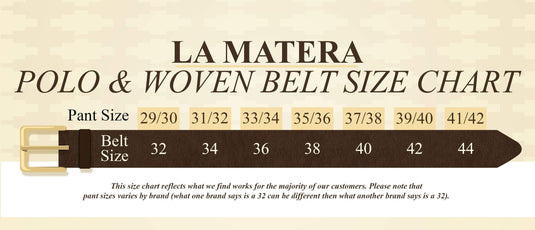 La Matera Men's Corbina Woven Belt LA MATERA