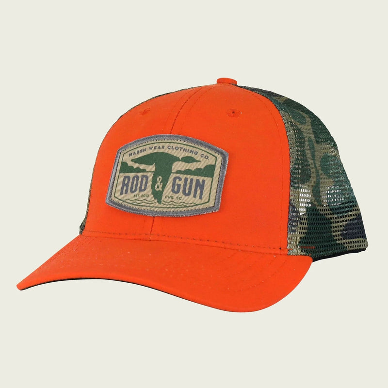 Load image into Gallery viewer, ORA / One Size Marsh Wear Rod &amp; Gun Trucker Hat Marsh Wear
