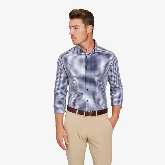 Pink Navy Gingham / MED Mizzen + Main Monaco Classic Button-up - Men's Mizzen + Main