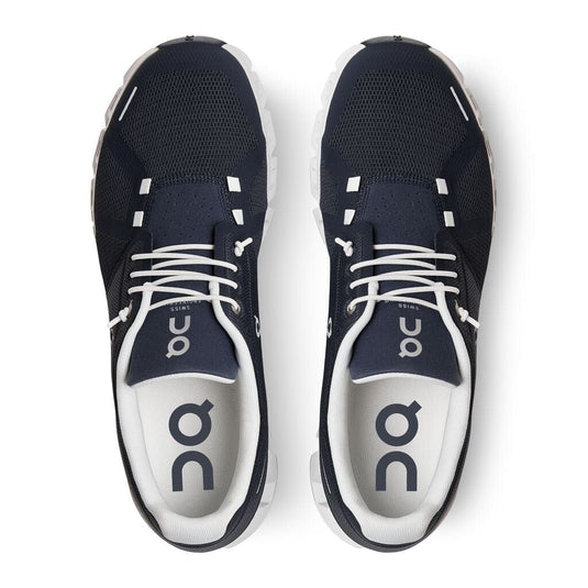 On Running Men's Cloud Shoes in Midnight & White On Running