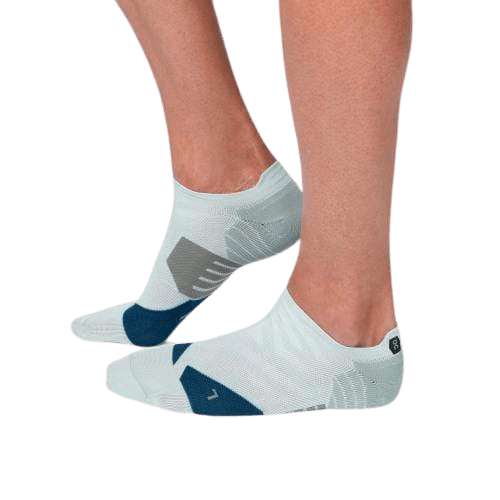 On Running Men's Low Socks in Grey & Denim On Running
