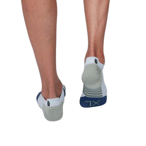 On Running Men's Low Socks in Grey & Denim On Running