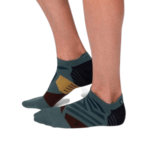On Running Men's Low Socks in Shadow & Mulberry On Running