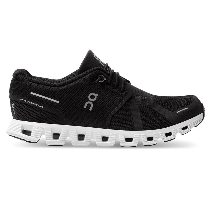 Load image into Gallery viewer, Black &amp; White / 5 On Running Women&#39;s Cloud Shoes in Black &amp; White On Running

