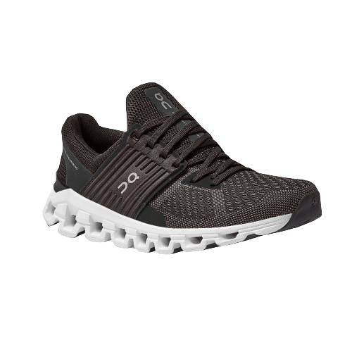 Load image into Gallery viewer, On Running Women&#39;s Cloudswift Running Shoes in Black &amp; Rock On Running

