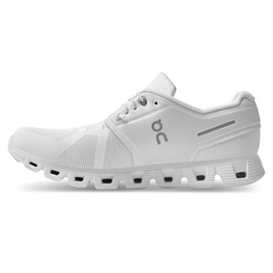 On Women's Cloud 5 in White On Running