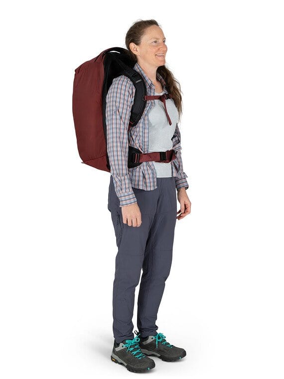 Load image into Gallery viewer, Zircon Red Osprey Fairview 40 Travel Pack OSPREY

