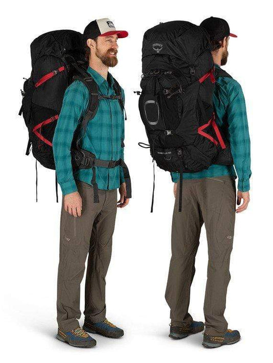 Black / LRG/XL Osprey Men's Aether Plus 85 Backpack OSPREY