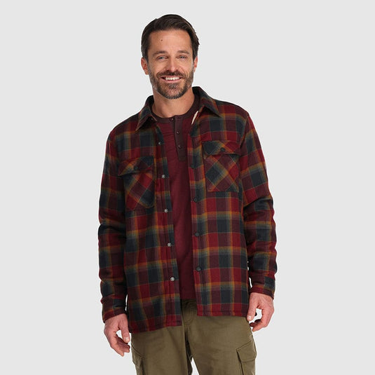 Outdoor Research Feedback Flannel Shirt Jacket - Men's OUTDOOR RESEARCH