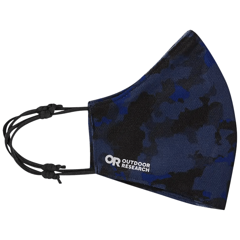 Load image into Gallery viewer, Naval Blue Camo Outdoor Research Kids Face Mask with Filters OUTDOOR RESEARCH
