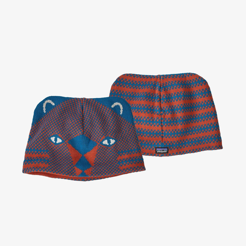 Load image into Gallery viewer, Beanie Cub: Crater Blue / 5T Patagonia Baby Animal Friends Beanie - Kids PATAGONIA INC
