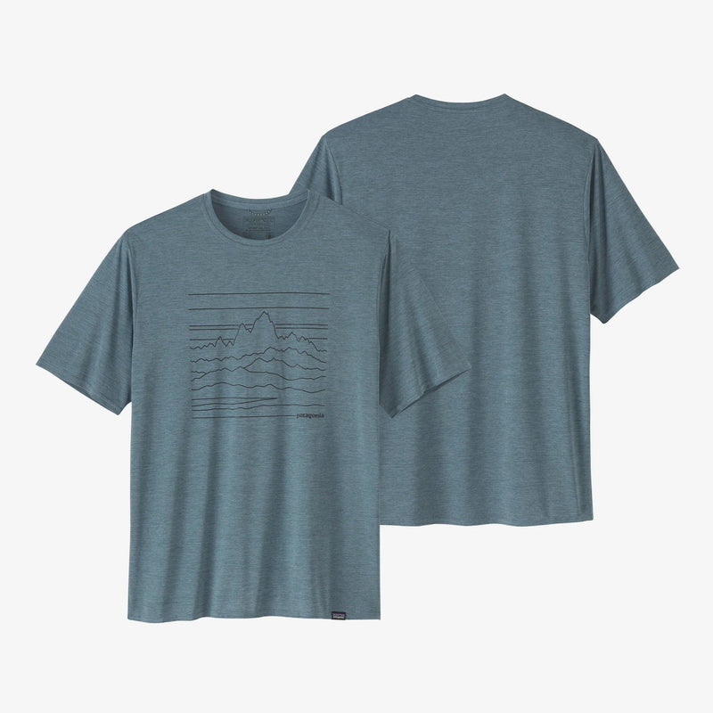 Load image into Gallery viewer, Up High Endurance: Light Plume Grey X-Dye / SM Patagonia Cool Daily Graphic Tee - Men&#39;s PATAGONIA INC
